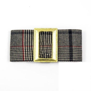 Francesca Buckle Hair Clip Navy Tweed